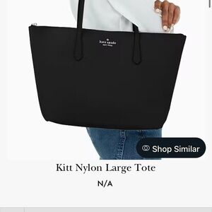 Kate Spade Black Nylon Tote